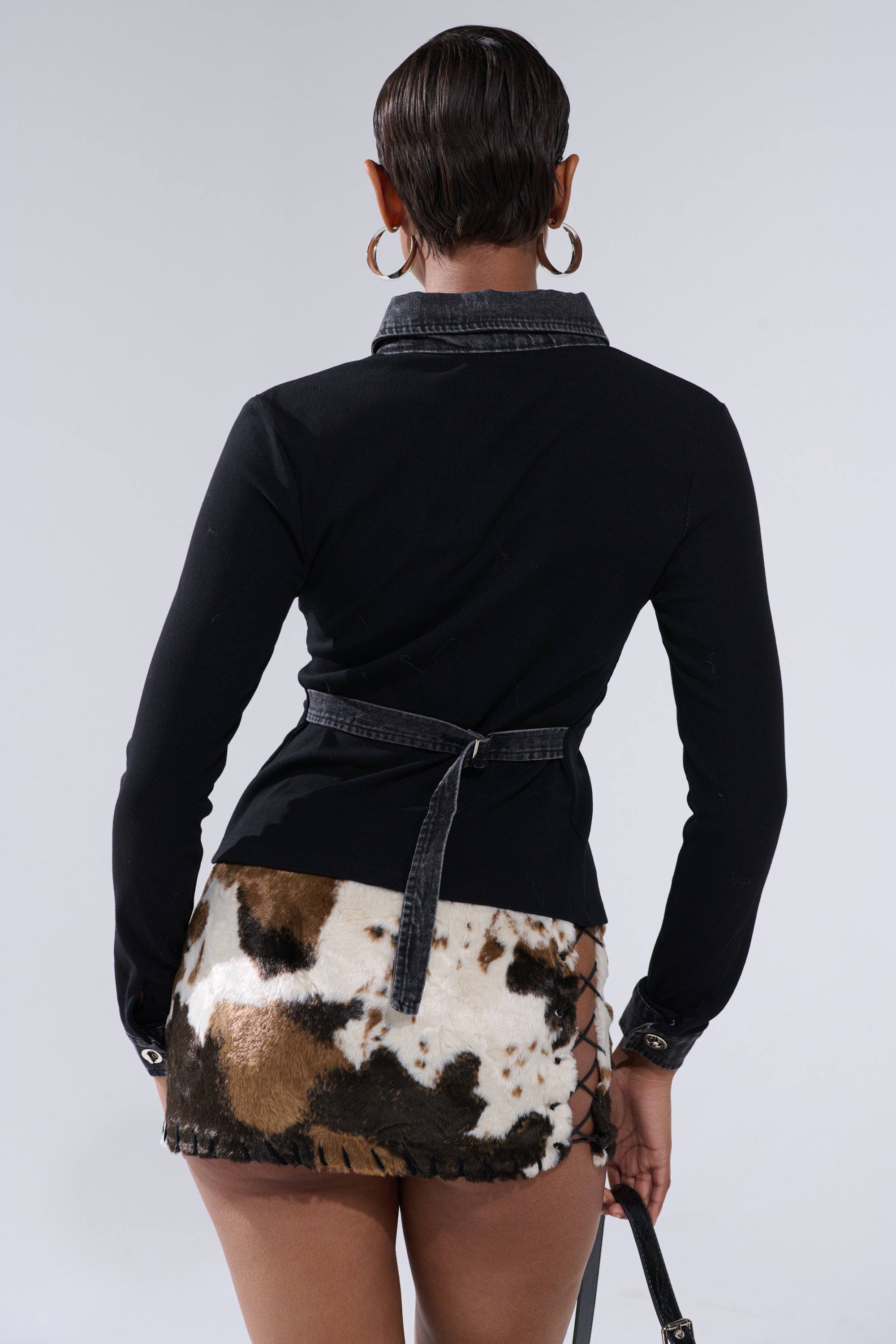 SHANNON KNIT BUTTON DOWN