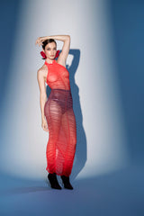 OH FIRE OMBRE MAXI SKIRT