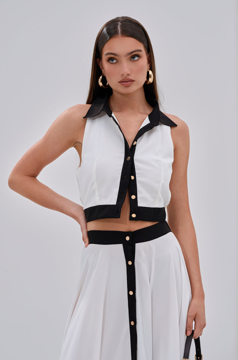 VIVI BUTTON DOWN BLOUSE