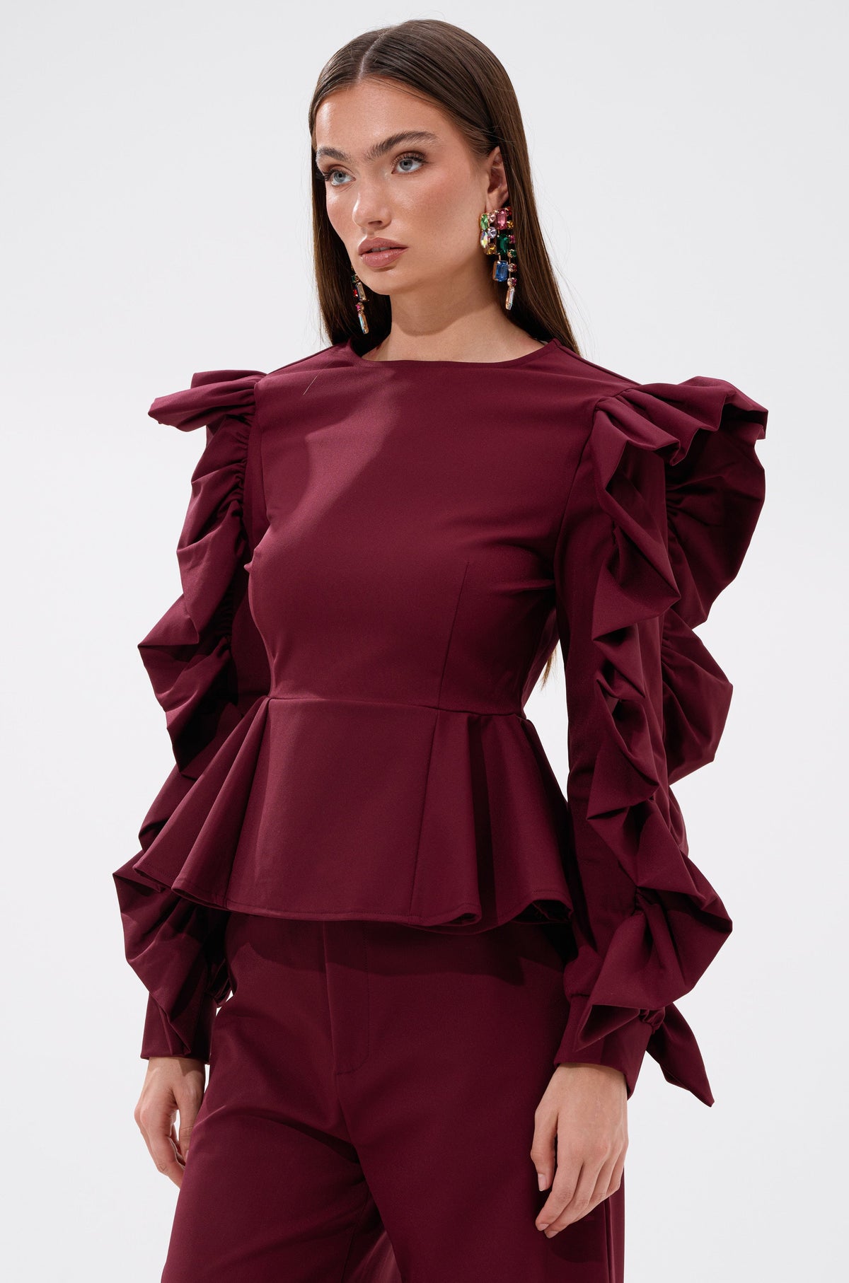 SIERRA RUFFLE BLOUSE