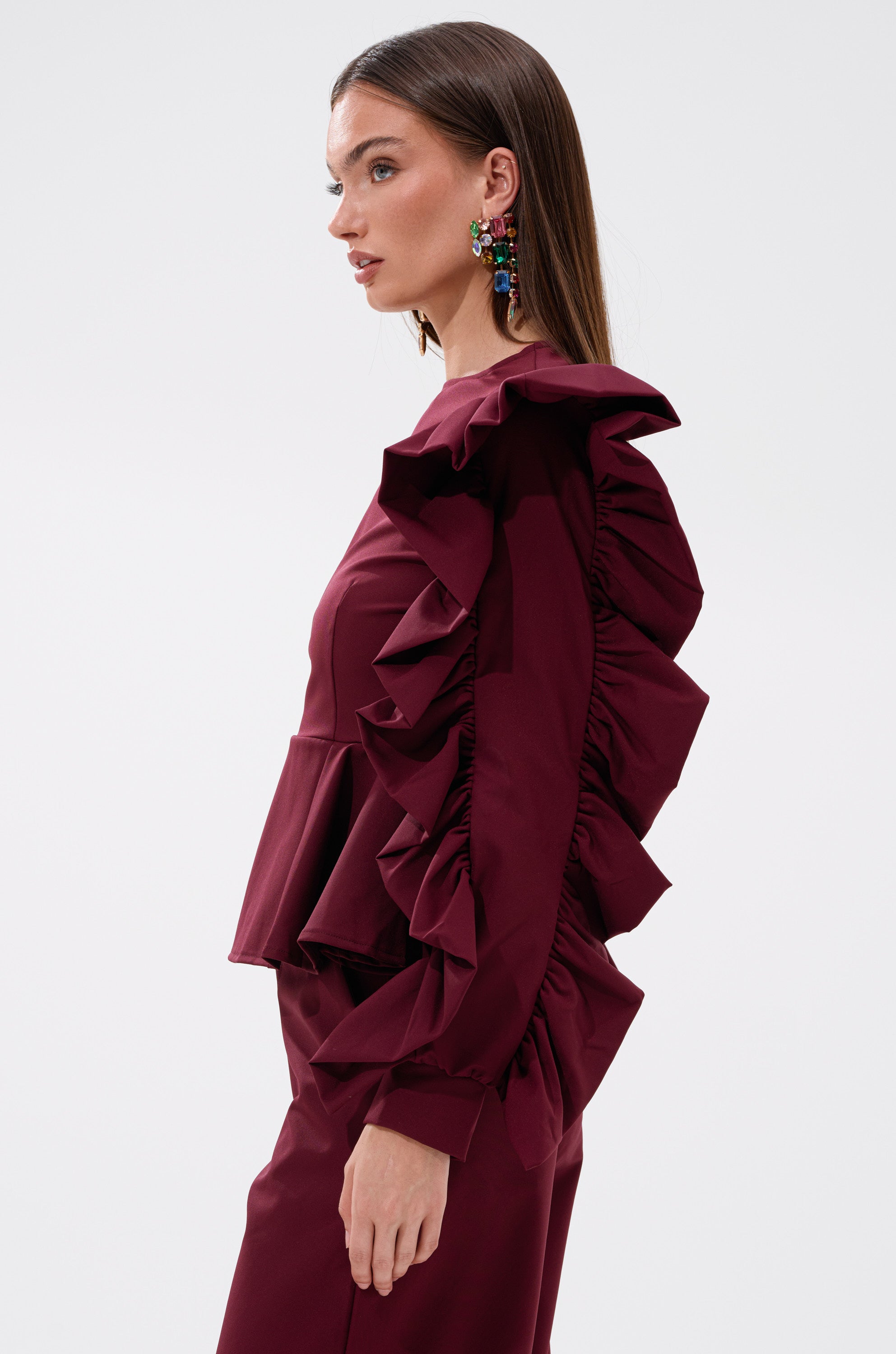 SIERRA RUFFLE BLOUSE