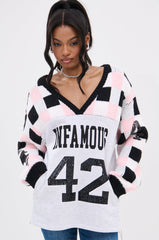 42 SEQUIN PATCHWORK SWEATER