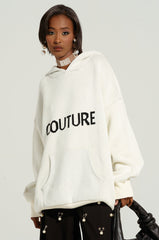 COUTURE OVERSIZED HOODED SWEATER