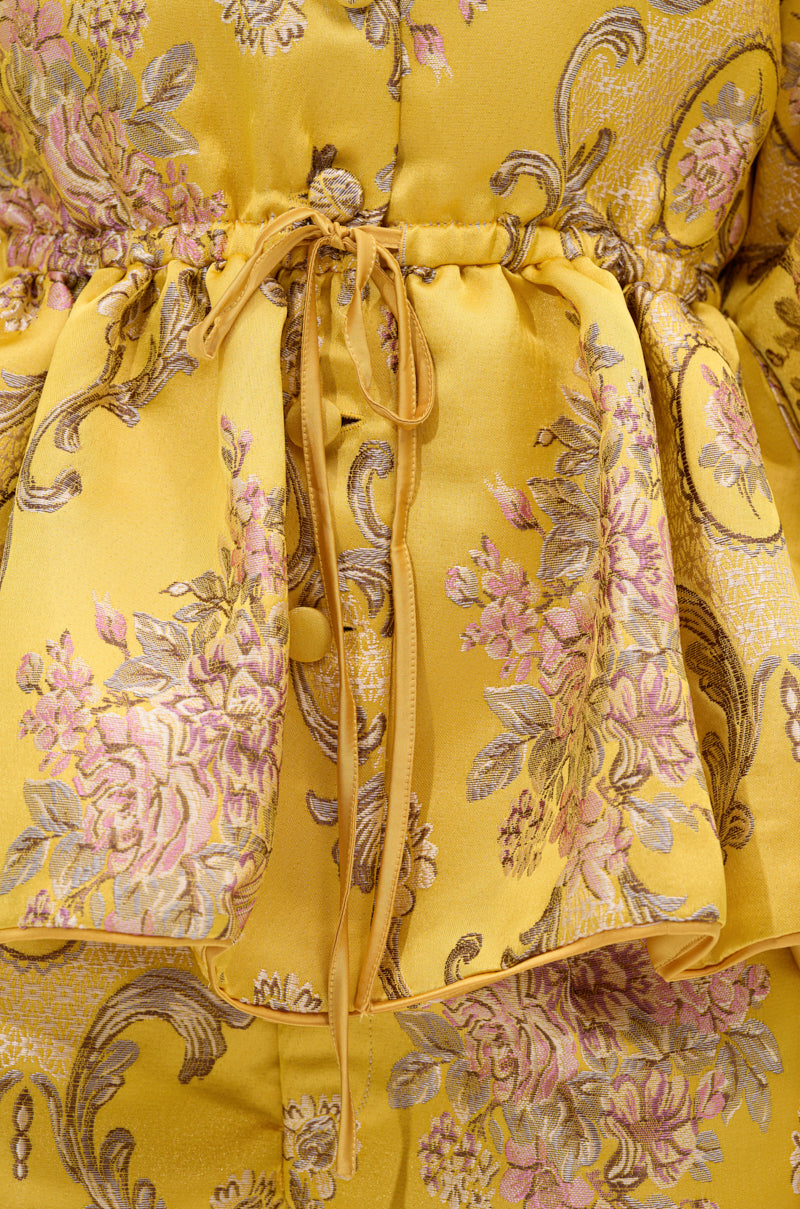 ETHEREAL BROCADE SHORT SLEEVE BLOUSE