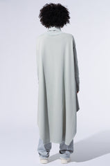 LAINIE TURTLENECK HIGH LOW SWEATSHIRT DRESS IN GREY