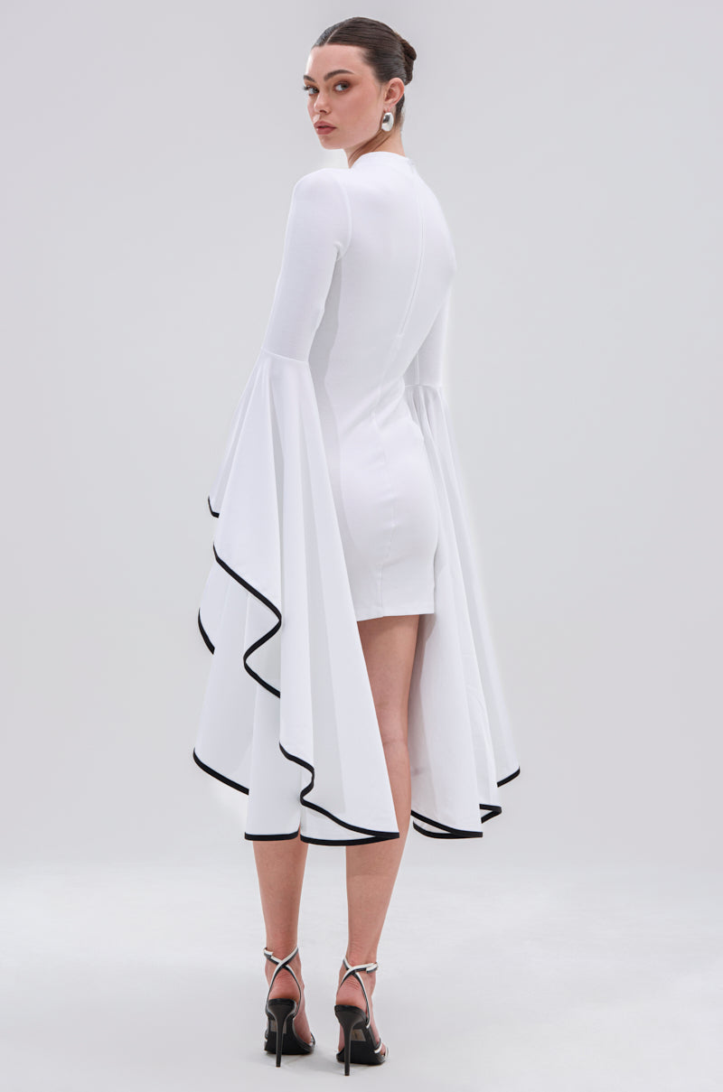 TRACY DRAMATIC SLEEVE MINI DRESS