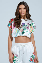 FULL BLOOM ZIP OFF SLEEVES BLOUSE