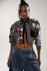 GUESS WHATS NEXT PLAID BUTTON DOWN