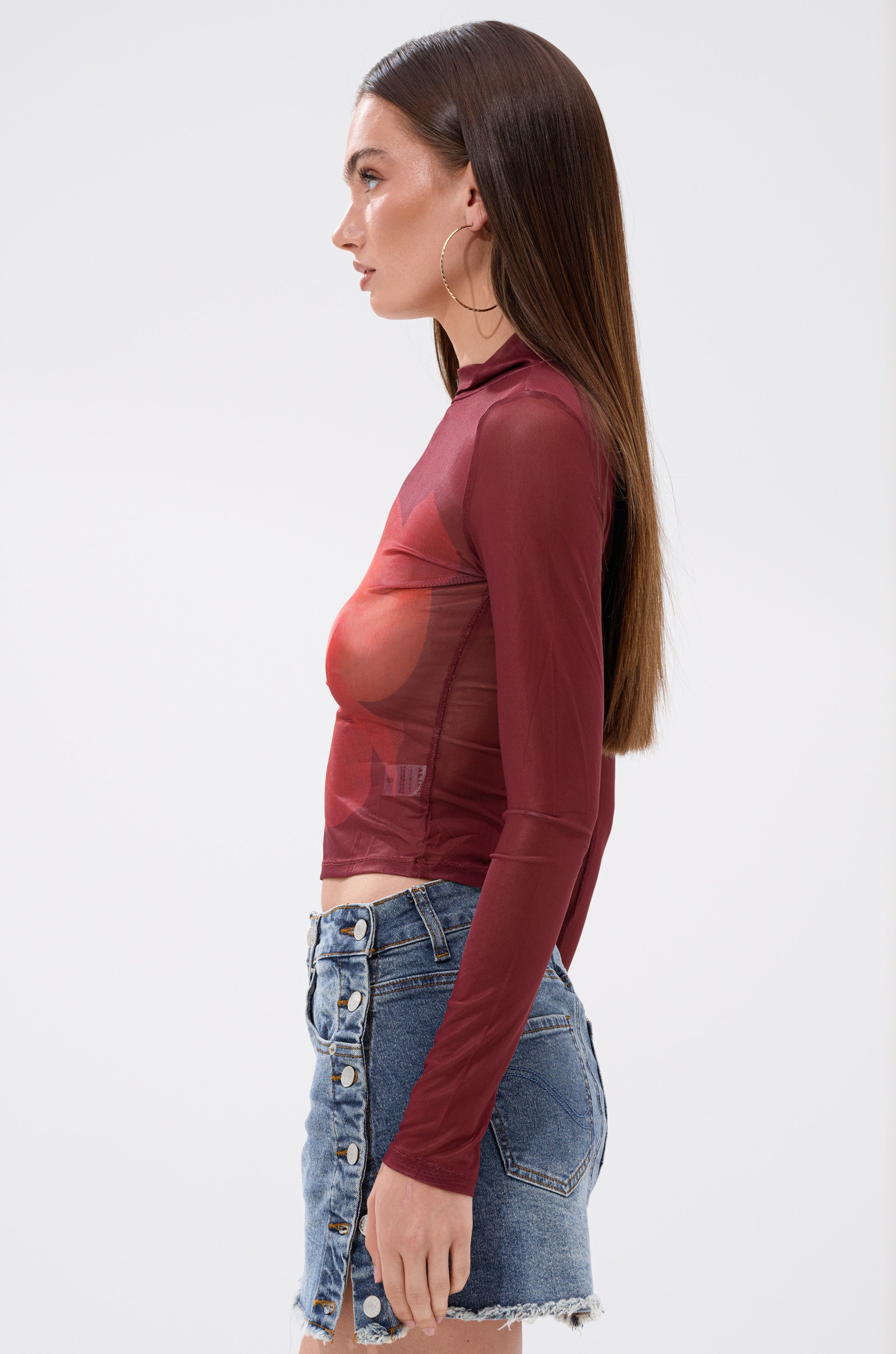 SUNSHINE LOVER MESH LONG SLEEVE