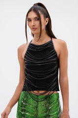 CALL ME MAYBE HALTER NECK BLOUSE