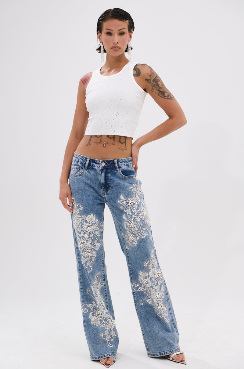 RHINESTONE QUEEN TANK