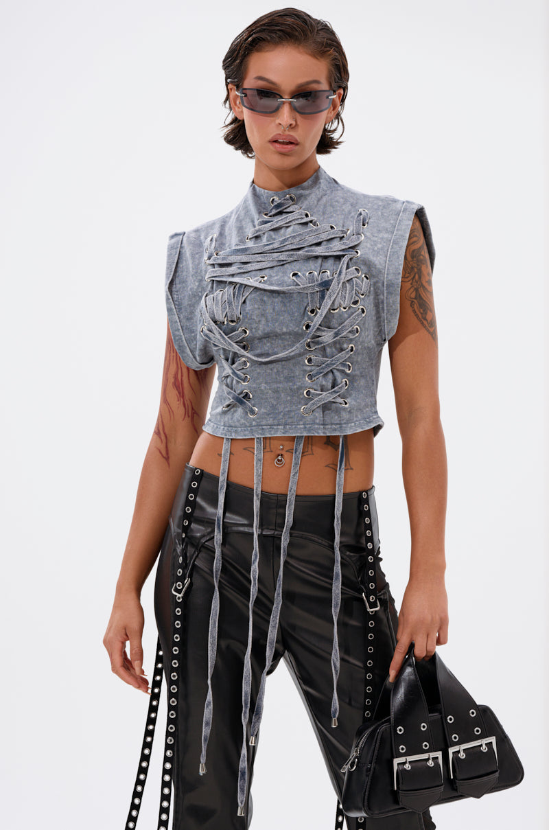 ABLE TO SEE ME STRAPPY TOP