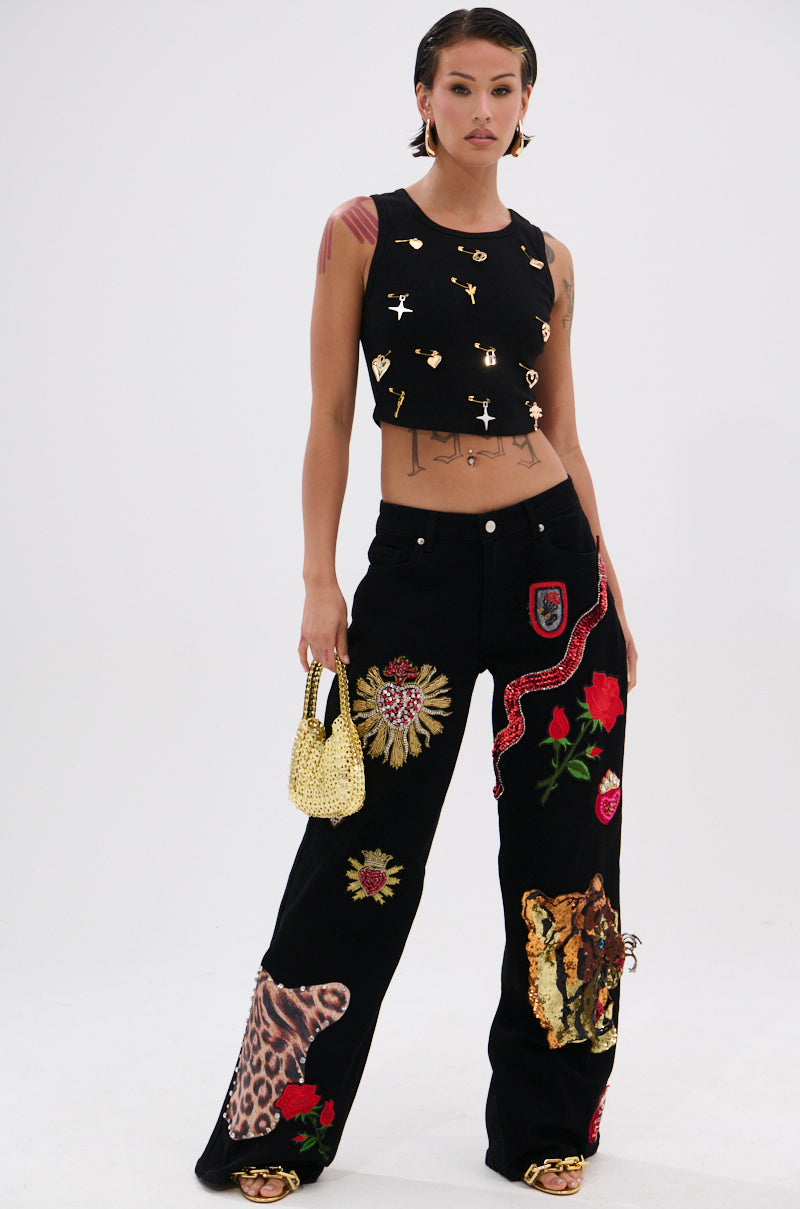 LOVIN' YOU EMBELLISHED TANK TOP