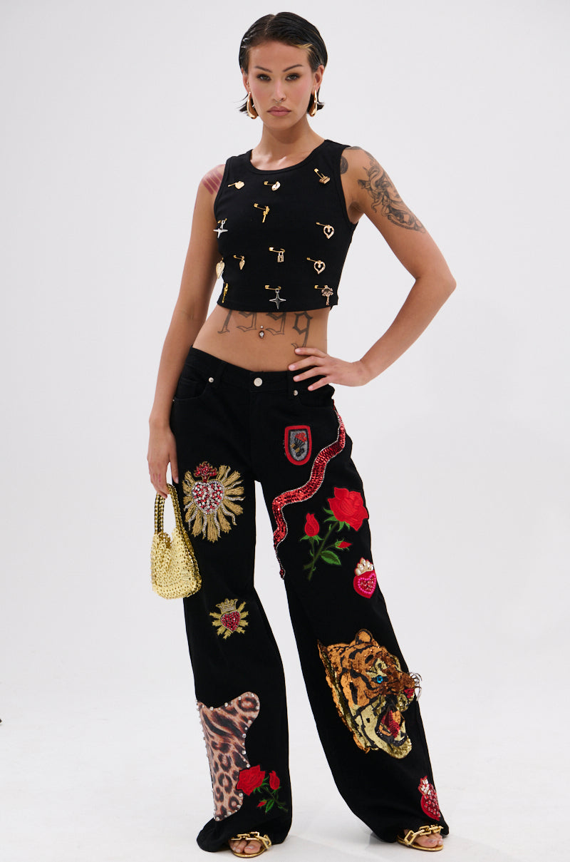 LOVIN' YOU EMBELLISHED TANK TOP