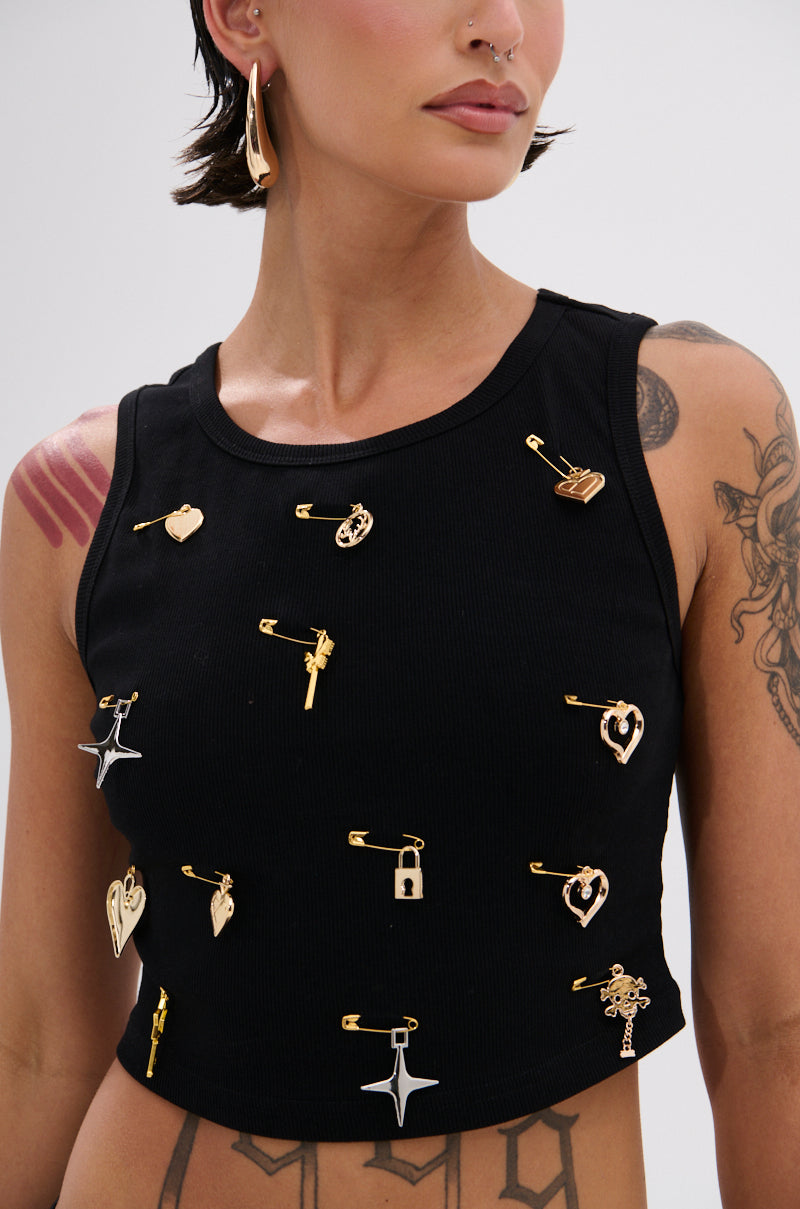 LOVIN' YOU EMBELLISHED TANK TOP