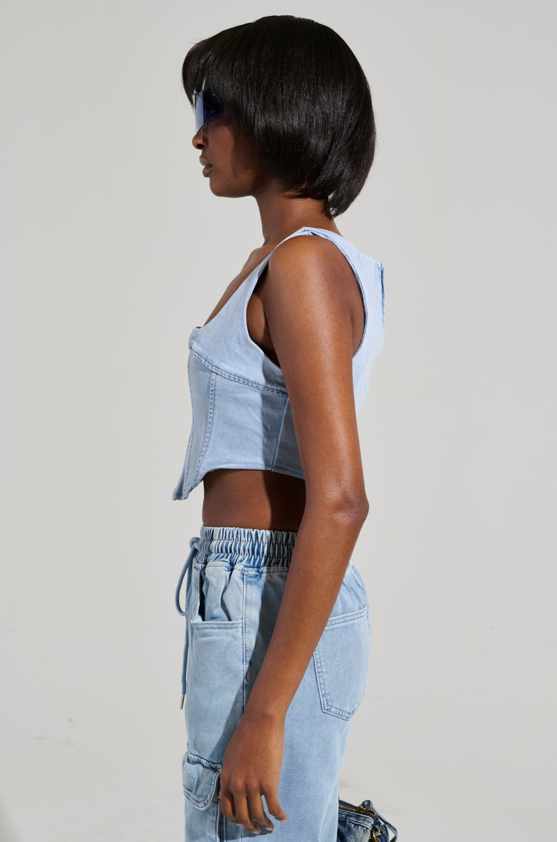 STAY COOL DENIM CORSET