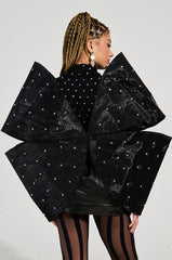 FLOWER APPLIQUE BLOSSOM TULLE TOP