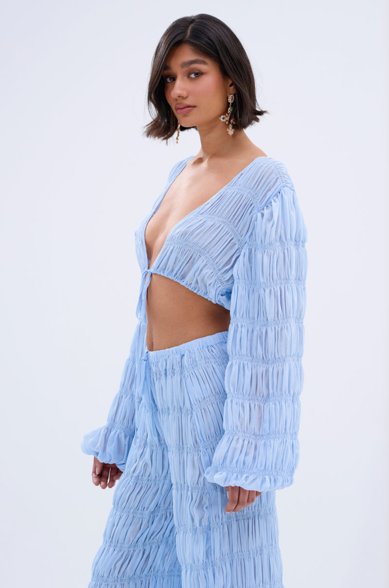 ICED OUT TIE FRONT TOP