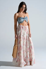 RUBY FLORAL MAXI SKIRT