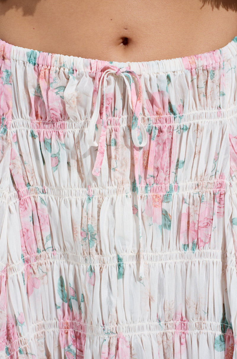 RUBY FLORAL MAXI SKIRT