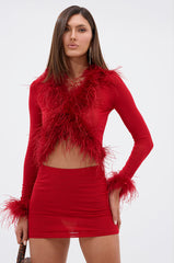 FIERCE FEATHER BLOUSE