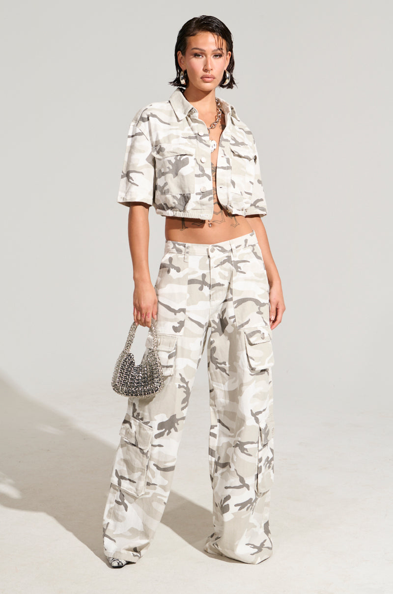 YOURE UP NEXT CAMO BUTTON DOWN TOP