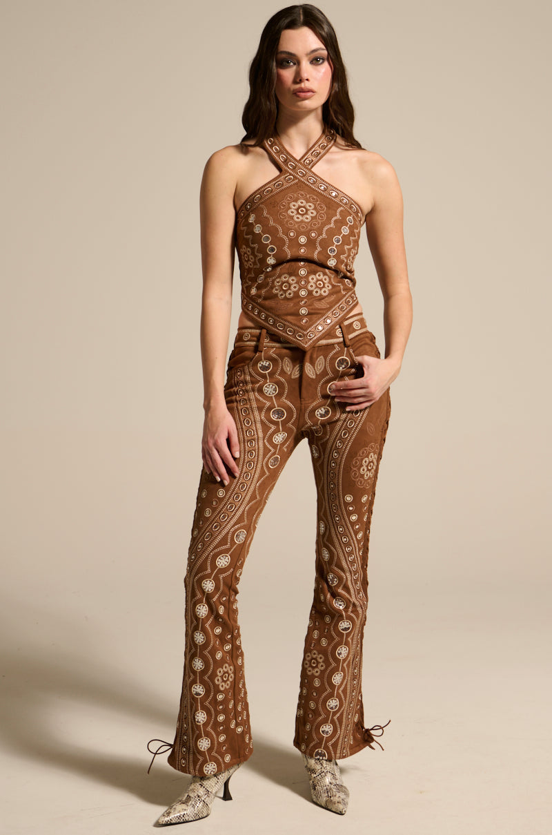 TEXAS FOREVER HALTER TOP