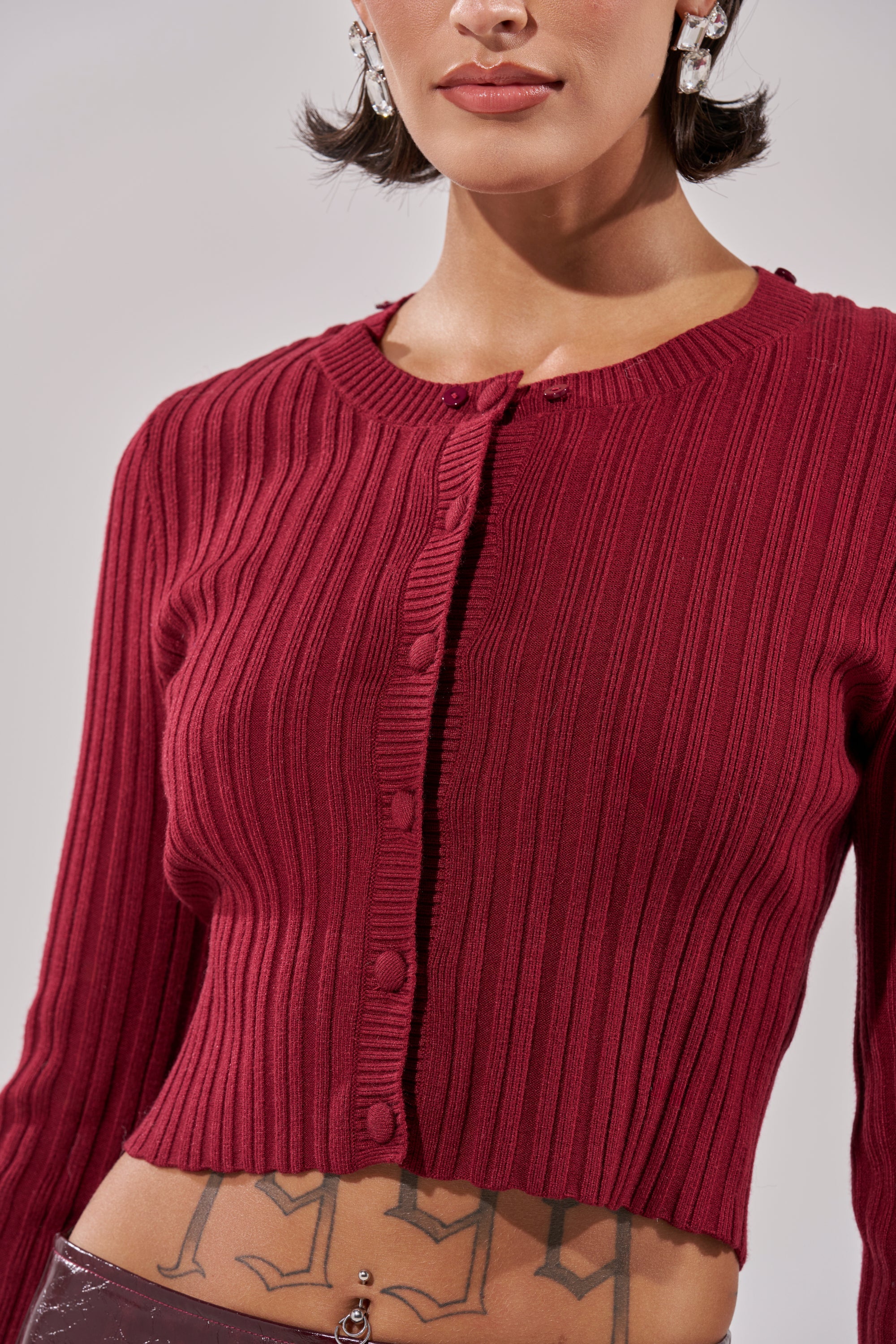 EASE MY MIND CARDIGAN WITH FUR TRIM