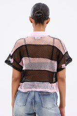 FLY WITH ME STRIPE OVERSIZED TEE