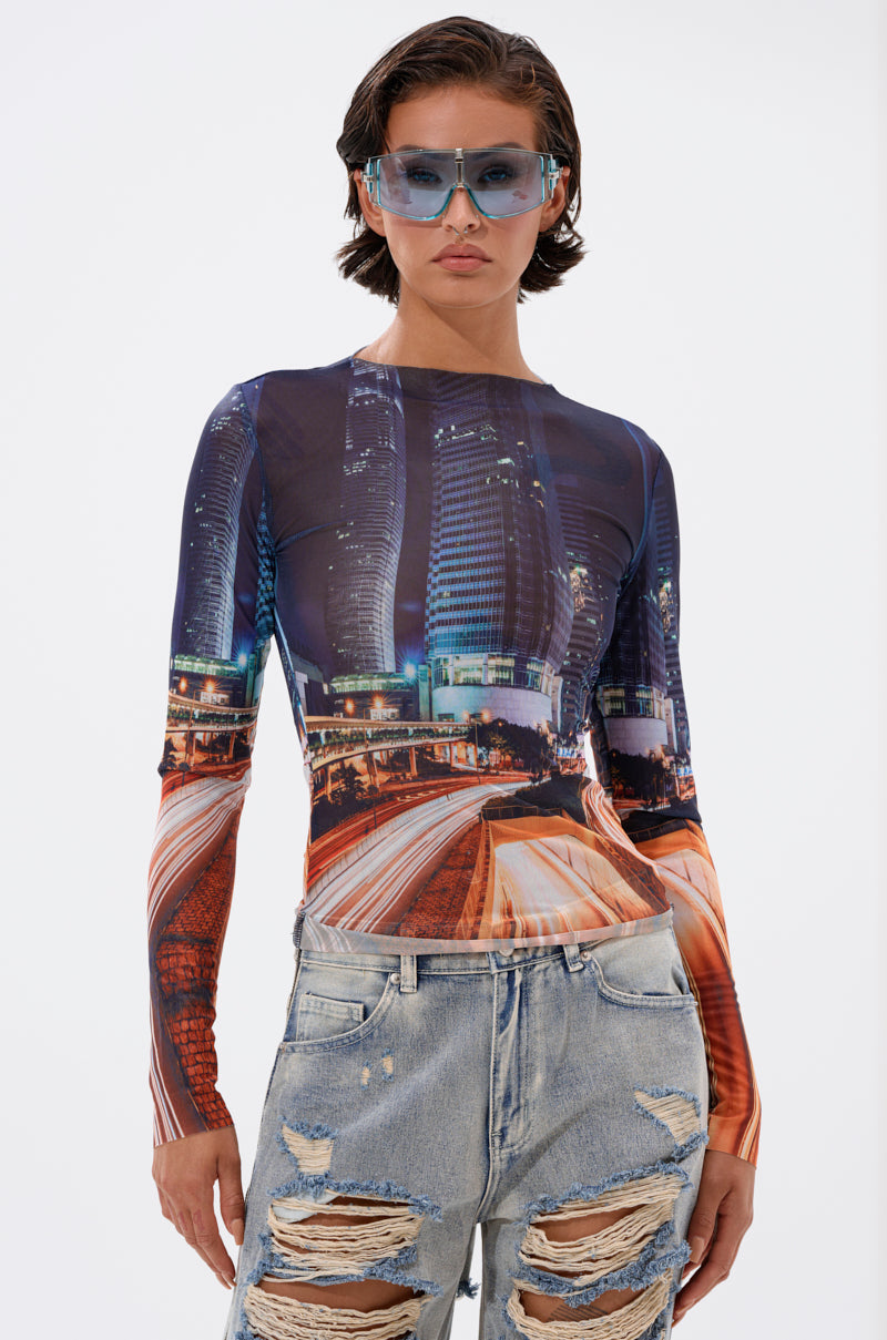 CITY LOVER MESH LONG SLEEVE