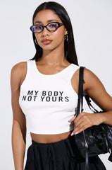 MY BODY NOT YOURS TANK