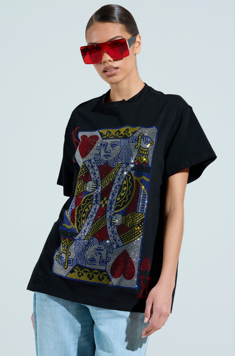 KING OF HEARTS OVERSIZED TEE