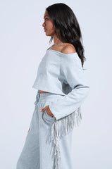 BRINGING IT BACK OFF THE SHOULDER SWEATSHIRT