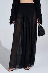 LAURA RUCHED PALAZZO PANT