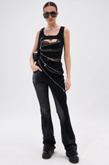 TOO GOOD FOR YOU BLOUSE WITH ZIPPERS