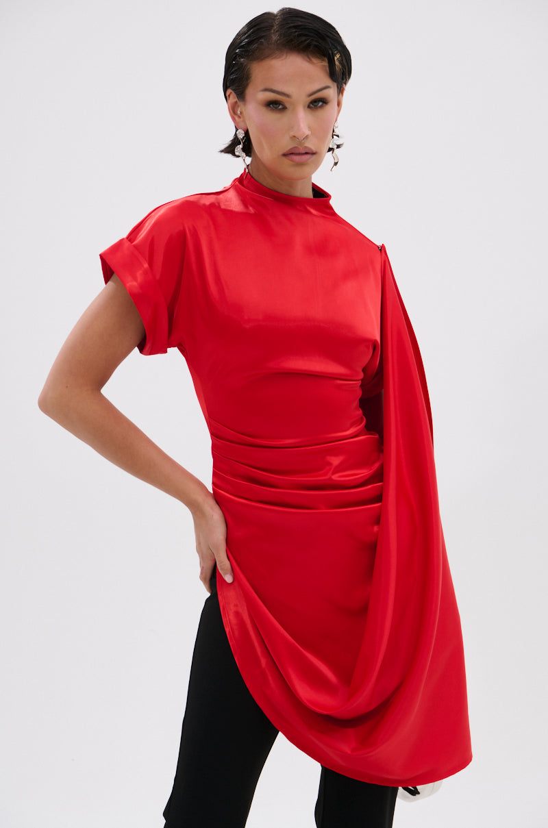 HILLARY SATIN BLOUSE