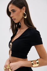 NEVER GOING TOP WITH METAL GROMMET