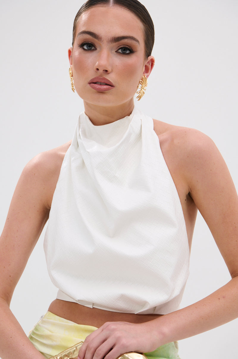 GOING NO WHERE HALTER BLOUSE