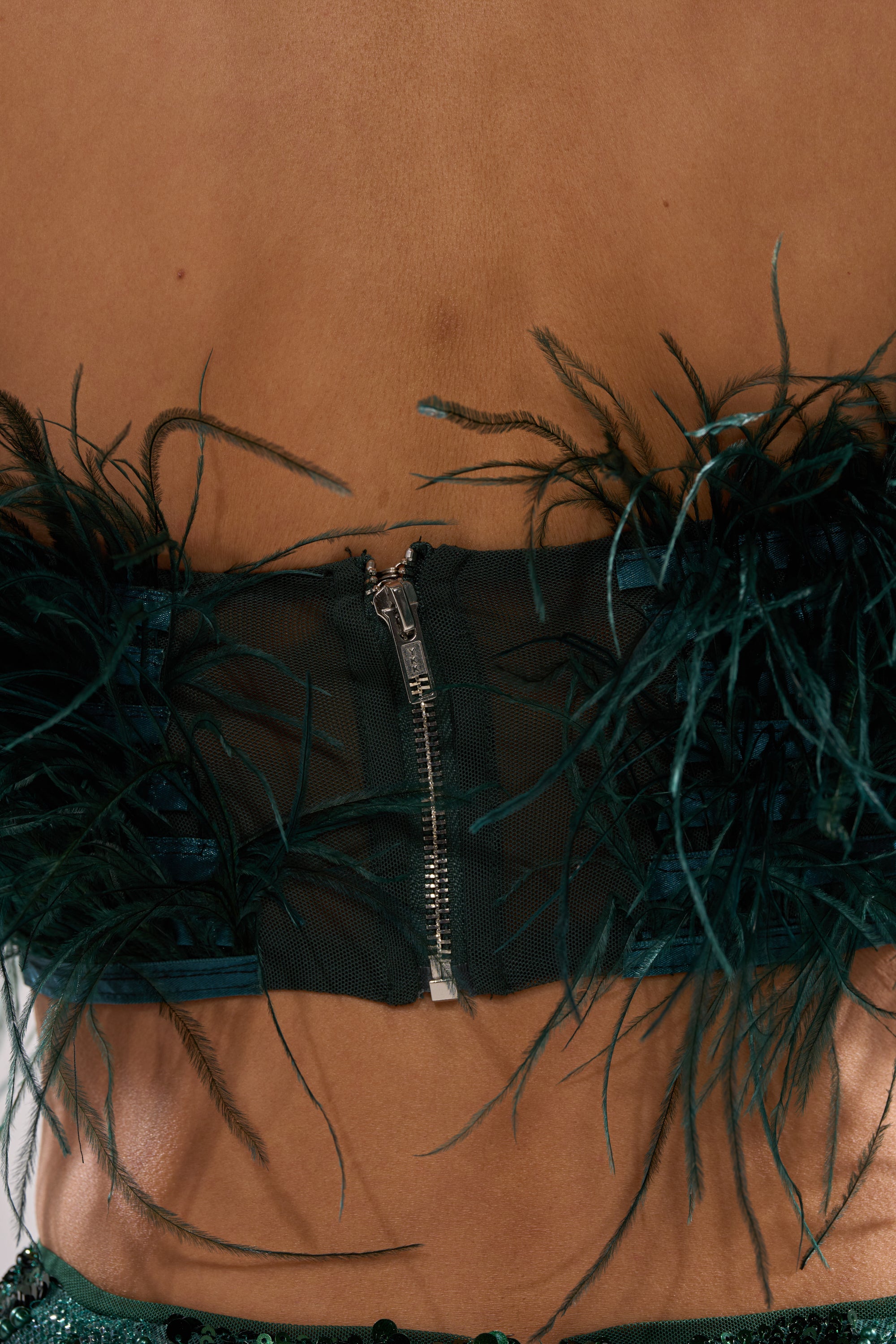 FLY AWAY FEATHER BRA TOP
