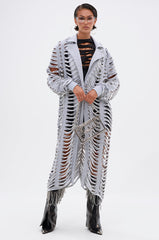 CUT IT OUT FRENCH TERRY TRENCH