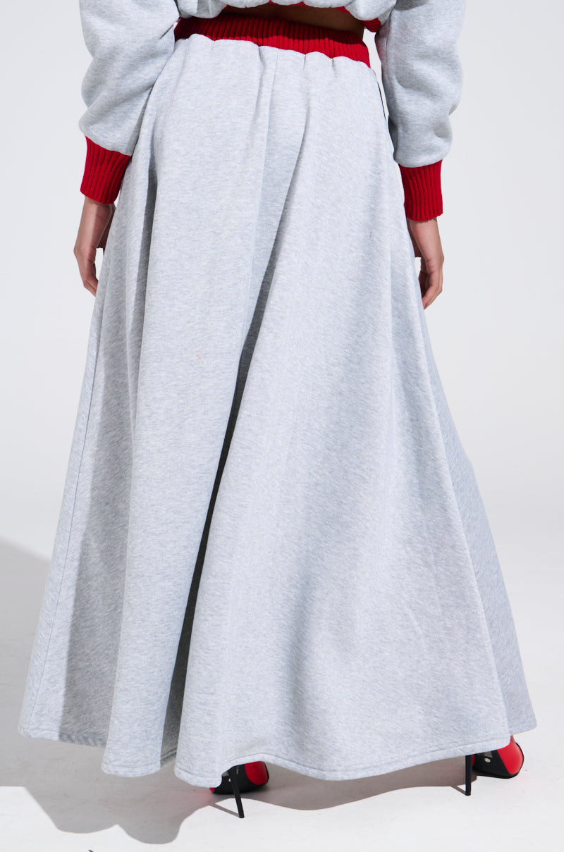 B-VARSITY MAXI SKIRT
