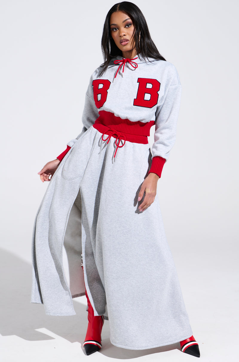 B-VARSITY MAXI SKIRT