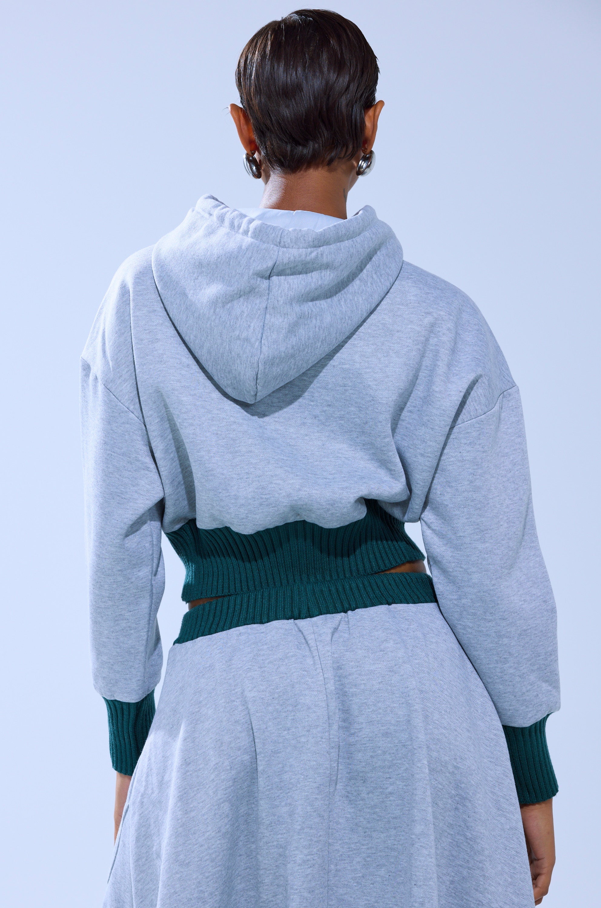 COLLEGIATE FRENCH TERRY HOODED SWEATSHIRT