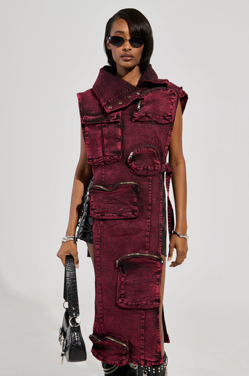 KADEN CARGO SLEEVELESS TOP