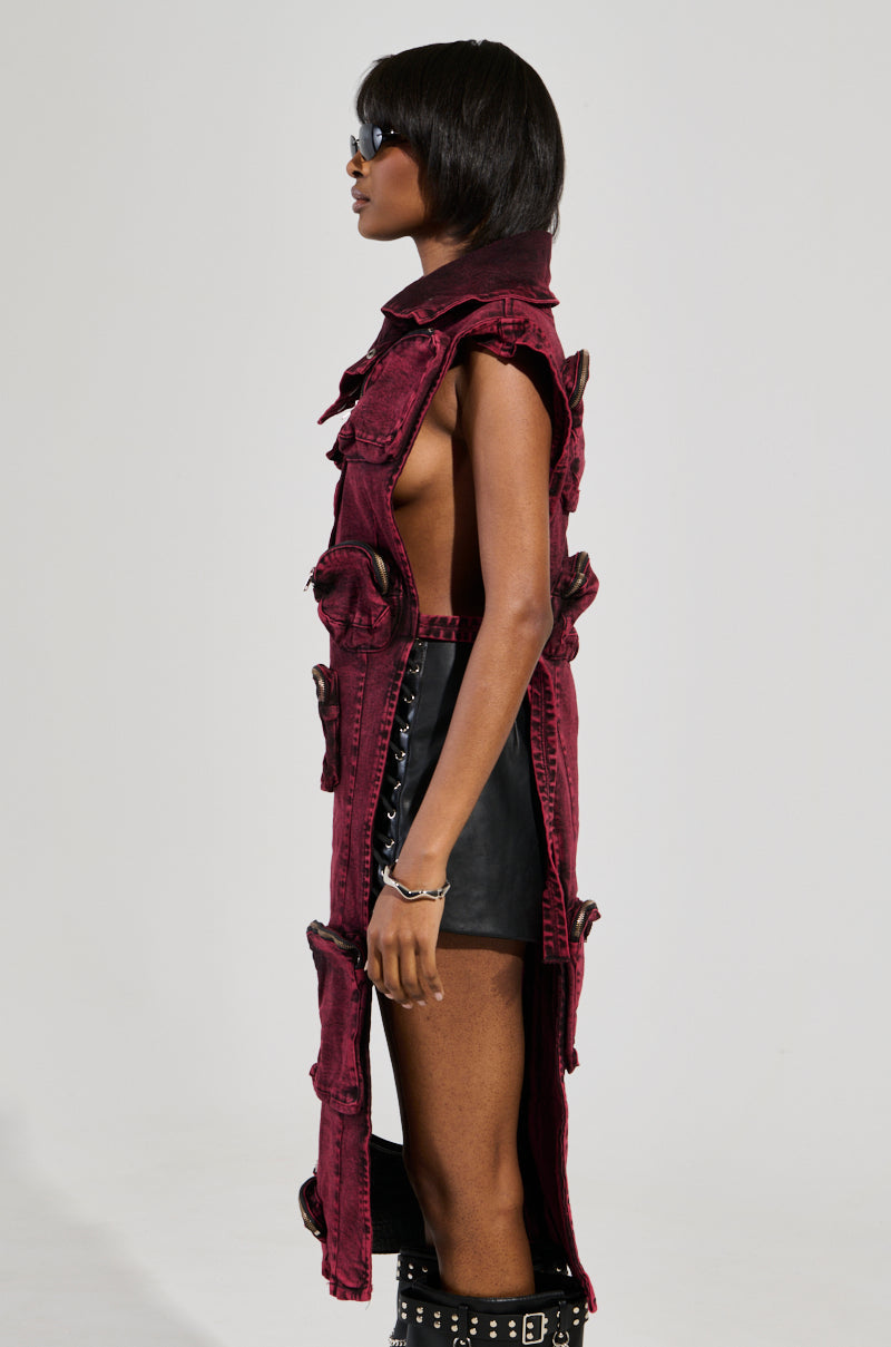 KADEN CARGO SLEEVELESS TOP