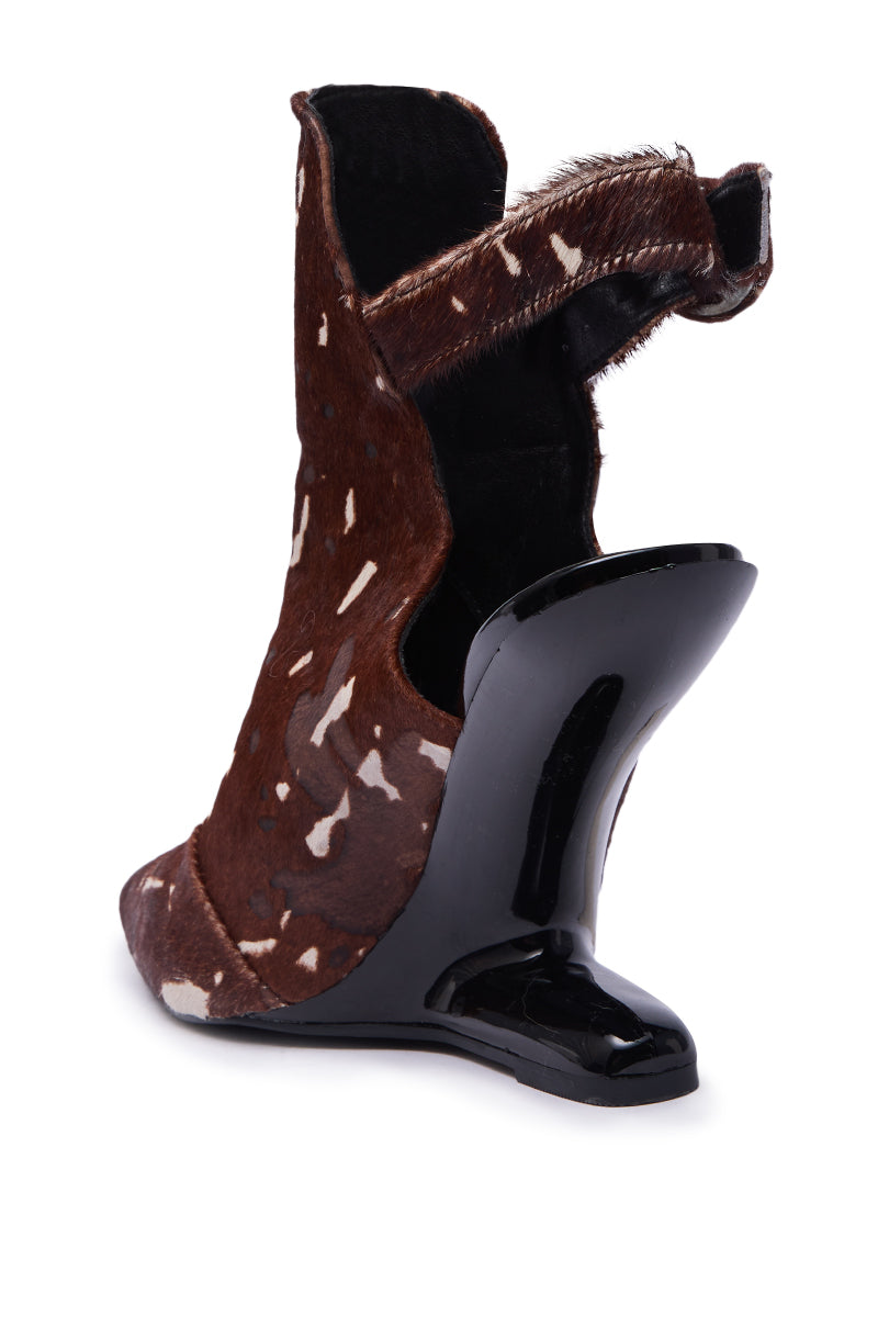 AZALEA WANG JOST BROWN MULTI WEDGE PUMP