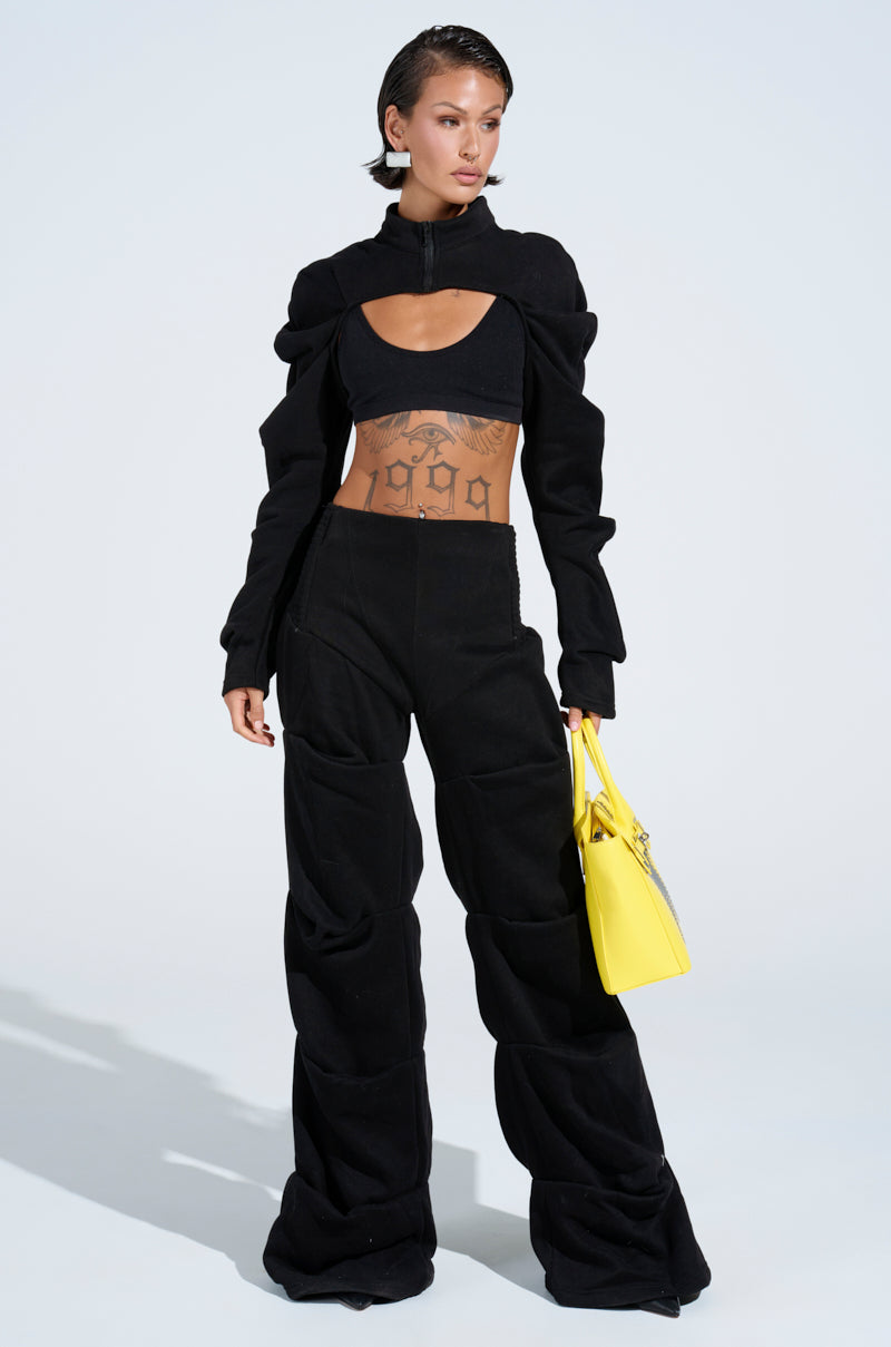 DONT MESS WITH ME CROP SWEATSHIRT