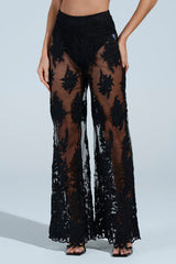 KAI LACE TROUSER IN BLACK