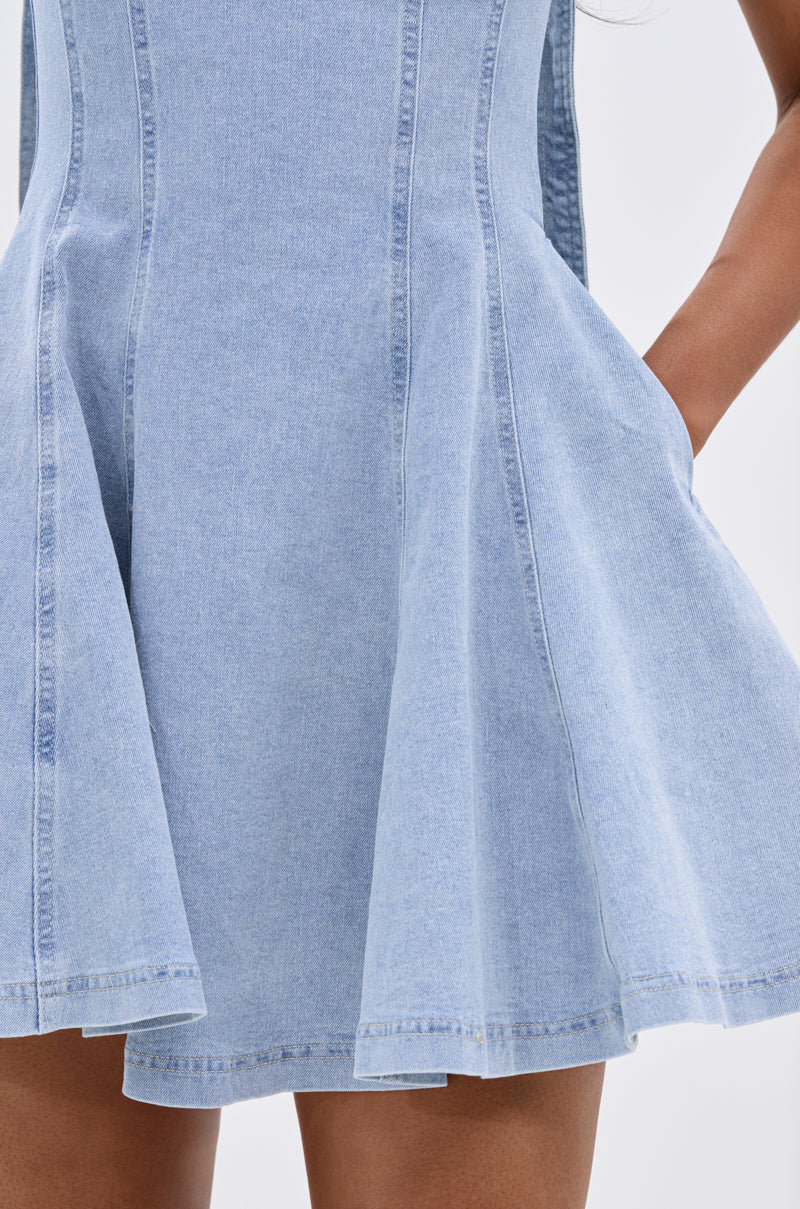 JOANNA DENIM MINI DRESS