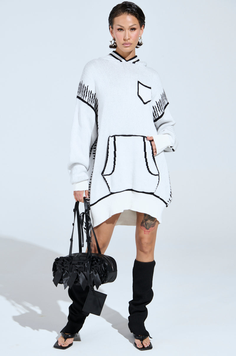 SKETCH IT KNIT SWEATSHIRT DRESS